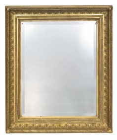 A Victorian giltwood and gesso mirror