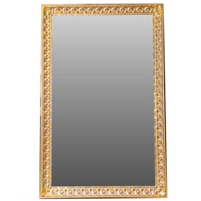 A large Baroque style giltwood mirror