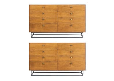 A George Nelson for Herman Miller rosewood double chest of drawers