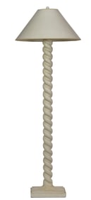 A Dickinson style painted plaster floor lamp