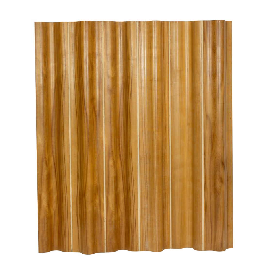 A Charles & Ray Eames for Herman Miller plywood and canvas (F26) screen: A Charles & Ray Eames for Herman Miller plywood and canvas (F26) screen, unmarked, 68"h x 60" x 3". Provenance: Property of a private Piedmont, CA collector