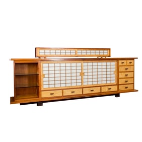 A Craig Yamamoto Studio (Whidbey Island, Washington) cherry and maple entertainment center