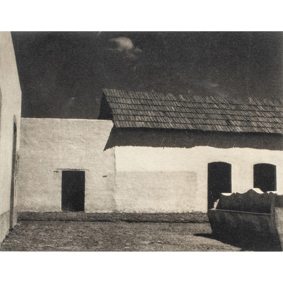 Photogravure, Paul Strand: Paul Strand (American, 1890-1976), Untitled from "Photographs of Mexico," photogravure, unsigned, image: 5"h x 6.25"w, overall (with frame): 16.25"h x 13.25"w