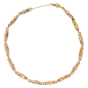 An antique 14k gold necklace