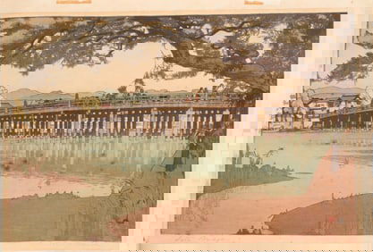 Hiroshi Yoshida (1876-1950) - Seta bridge