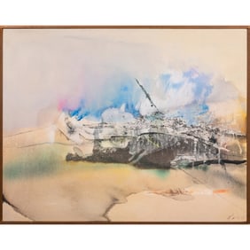 Chuang Che (Zhuang Zhe, born 1934) - Untitled Abstract Landscape
