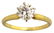 18k yellow gold diamond solitaire ring