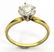 18k yellow gold diamond solitaire ring - 2