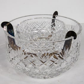 A Waterford cut glass caviar dish