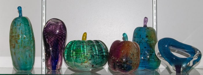 A lot of Farideh Studio Art glass