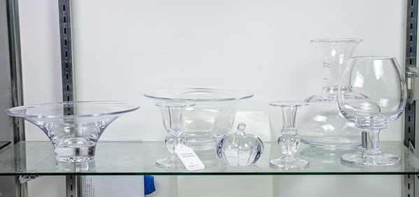 A group of Simon Pearce glass