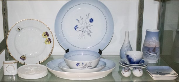A collection of Bing & Grondahl porcelain
