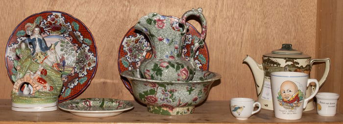 A group of English ceramics