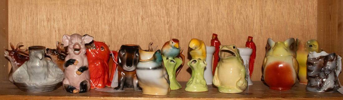 A group of eighteen Royal Bayreuth and other Continental ceramic mainly animal form pitchers and (1 of 1)