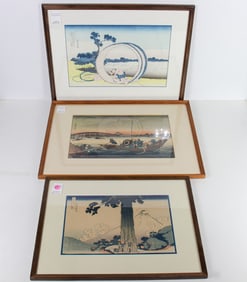 (lot of 3) Japanese woodblock prints