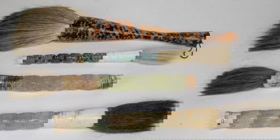 (lot of 4) Chinese calligraphy brushes