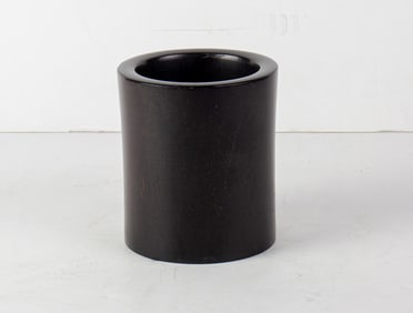 A Chinese zitan brush holder