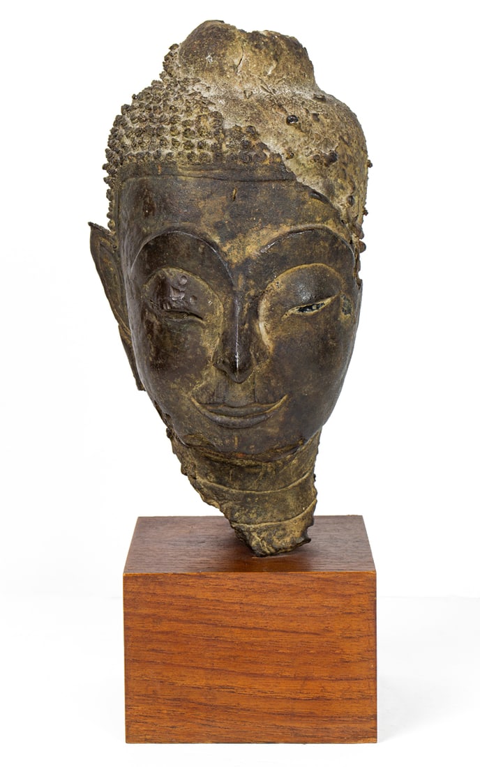 A Thai bronze Buddha head (1 of 1)