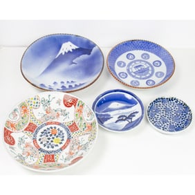 (lot of 5) Asian porcelain dishes