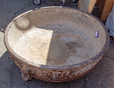 Chinese cast footed brazier