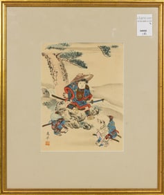 (lot of 2) Japanese woodblock prints