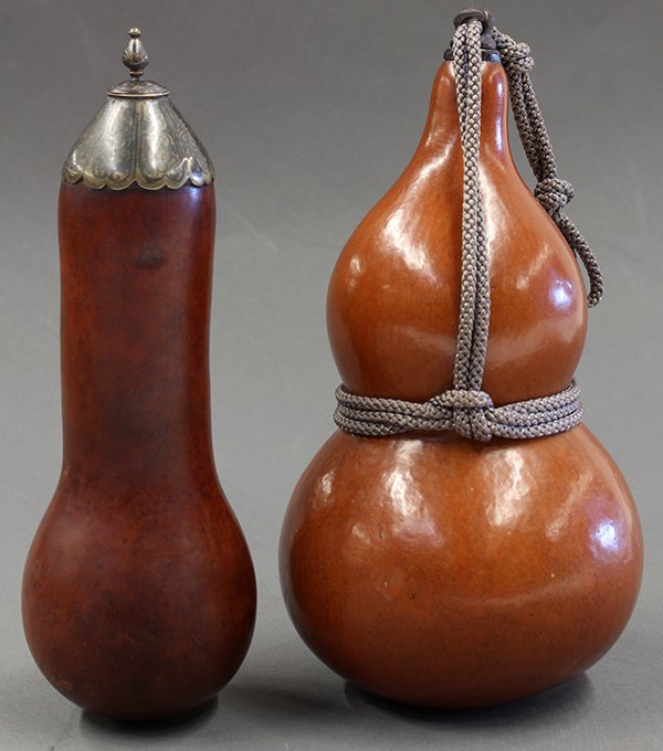 Two Gourds Japanese Sake Flask, SinoTibetan Bottle