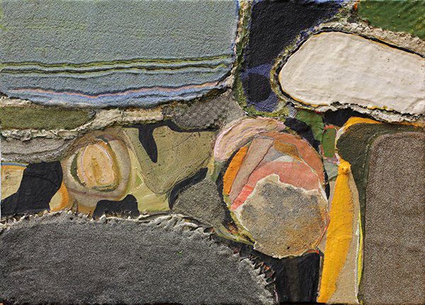 Paintings, James Coughlin, attributed to James Grant: (Lot of 3) Unframed Contemporary American artworks including: an oil on paper, Column, by James Coughlin (Californian, 1926-1979), signed lower right; a mixed media oil on board, Abstract, attributed