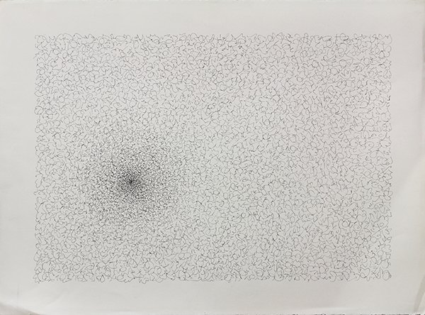 Lithograph, Mahmoud Hamadani, Abstract: Unframed lithograph, Untitled, 1998, by Mahmoud Hamadani (American, Contemporary), pencil signed and dated verso, paper: 22.5"h x 30.25"w. Provenance: Collection of art historian Peter Selz, Berkeley,