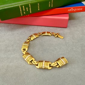 Diamond and 18K Yellow Gold Bracelet