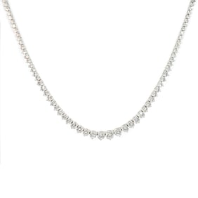 Lab-Grown Diamond and 14k White Gold Necklace