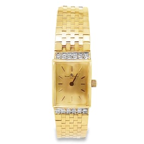 Baume Mercier Diamond and 14K Yellow Gold Lady Watch