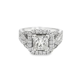 Diamond and 14K White Gold Ring