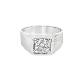 Diamond and 14K White Gold Ring