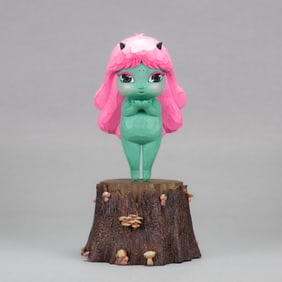 Okokume (Spanish, b. 1985), "Bring Hope Cosmic Girl," 2019, Limited Edition 88/100