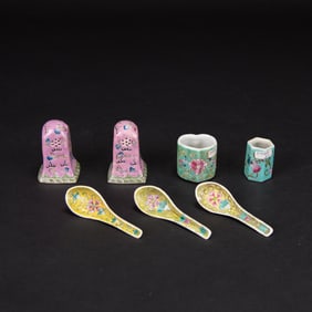 Group of Chinese Famille Rose Tablewares