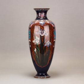 Japanese Cloisonne Vase, Meiji Period