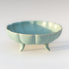 Chinese Ru Style Narcissus Bowl, Possibly Song to Ming Dynasty