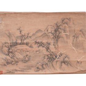 Anonymous (Qing Dynasty) - Chinese Painting Scroll of Landscape