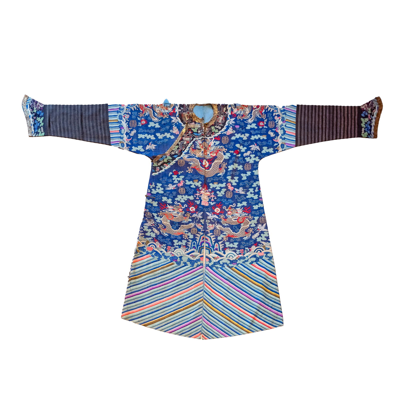 Chinese Kesi-Woven 'Dragon' Robe, LateQing Dynasty (1 of 4)