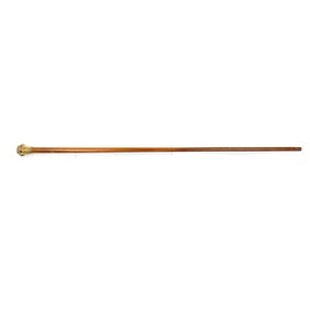 A Charles X gold fill walking cane with paste jewels