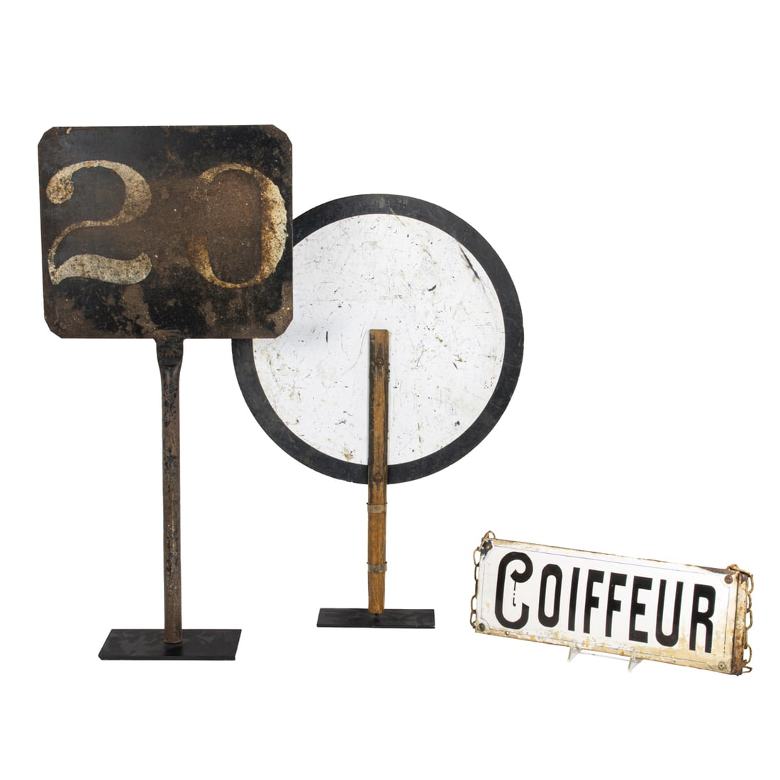 Three metal signs (1 of 3)