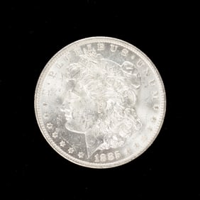 A lot of ten Morgan dollars