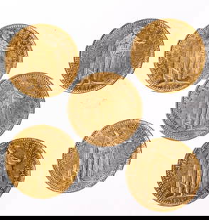 Five Hungarian 10 Korona gold coins: Five Hungarian 10 Korona gold coins