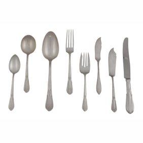 A Concord Crusader sterling silver flatware service