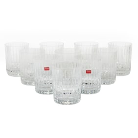 A set of ten Baccarat flat tumblers in the 'Harmonie' pattern