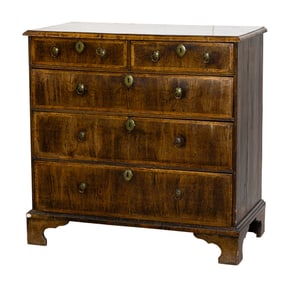 A Queen Anne / George II chest of drawers, first quarter 18th century