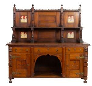 An English Arts and Crafts sideboard, circa 1880
