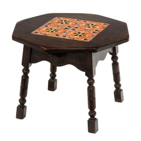 An Arts and Crafts California tile top table
