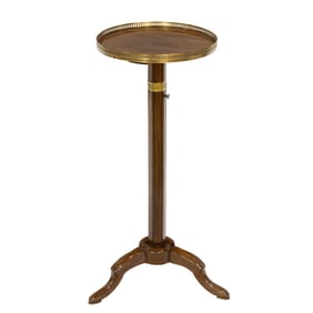 A French adjustable candlestand