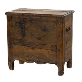 A Spanish Colonial storage chest, circa 1780